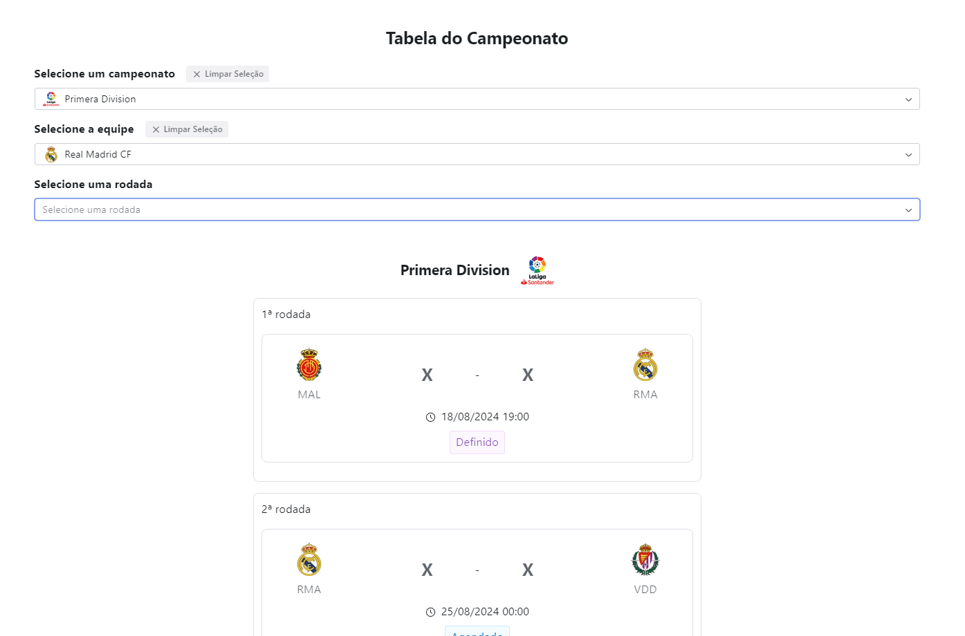 Football Fixtures